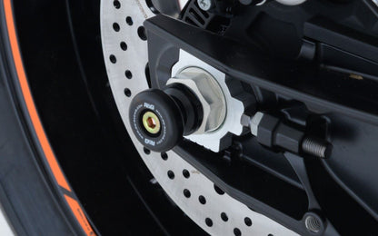 Spindle Sliders for KTM 790 Duke '18-, 790 Adventure '19-, KTM 890 Adventure '20-'22, 890 Duke R '20- '24, 1290 Super Adventure (R) '21- '24, 890 SMT '23- '24 & CFMoto 800NK '23- Colour: Black