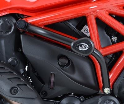 Crash Protectors - Aero Style for Ducati Monster 821, 1200, R & S '14- Colour: White