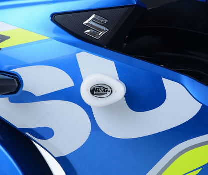 Crash Protectors - Aero Style for Suzuki GSX-R125 '17- '19 Colour: White