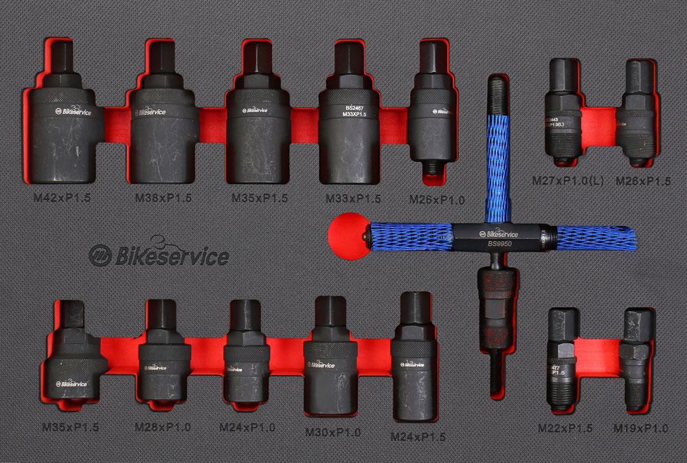 Bikeservice Tools Flywheel Puller tool set