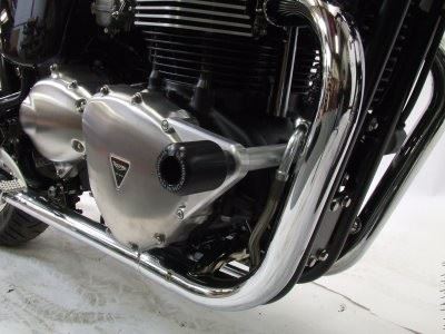 Crash Protectors - Classic Style for  Triumph Thruxton '04-, Bonneville '08-, Scrambler