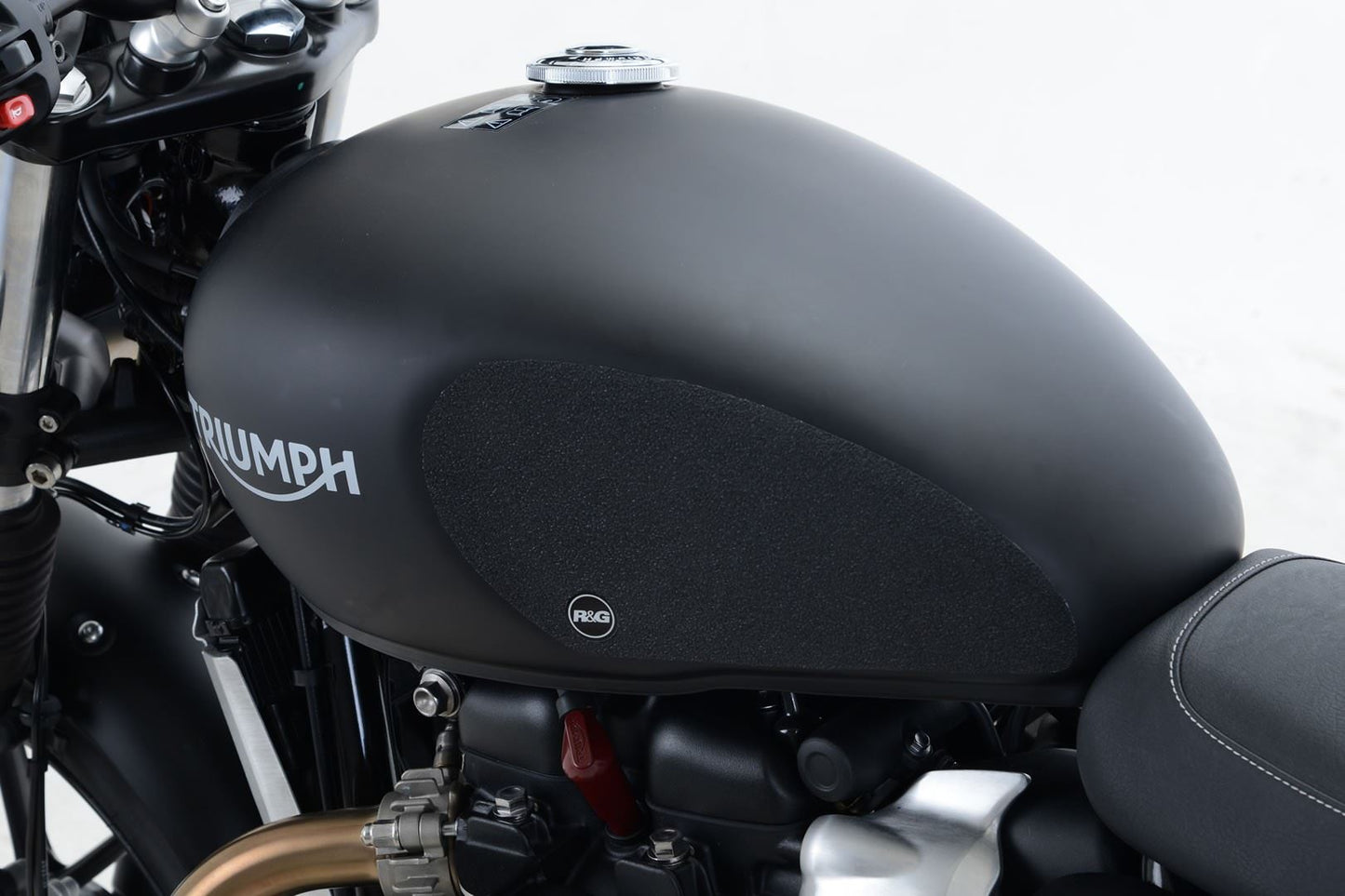 R&G Tank Traction Grips for Triumph Street Twin '16-, Scrambler 900 ’23- & Speed Twin 900 '22- '24 Colour: Black