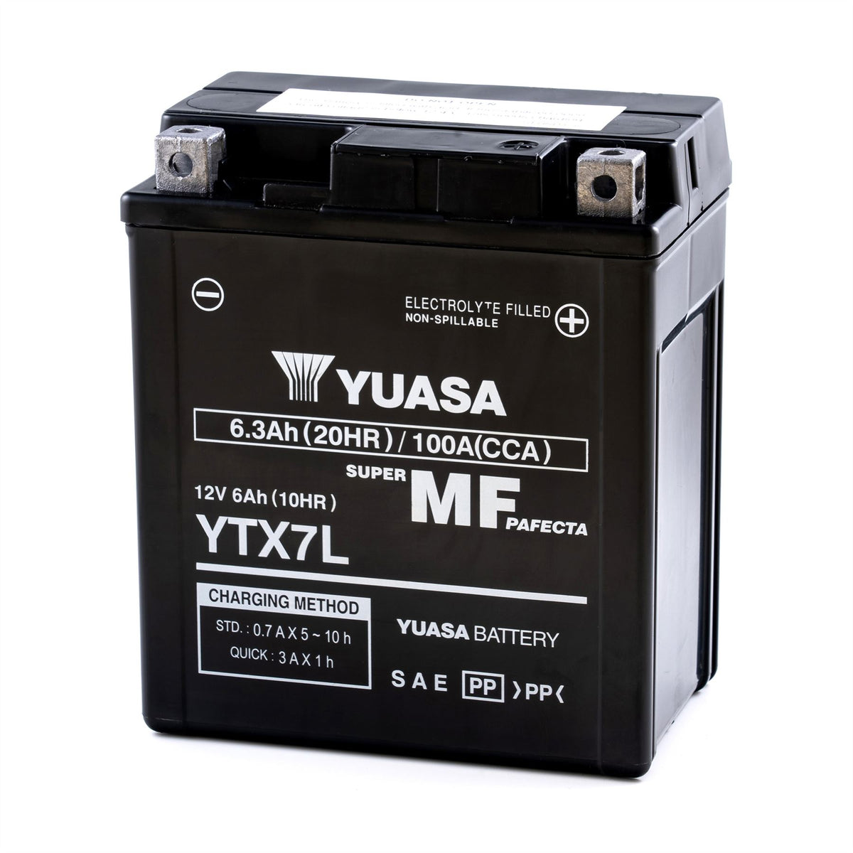 Yuasa YTX7L (WC) 12V Factory Activated MF VRLA Battery