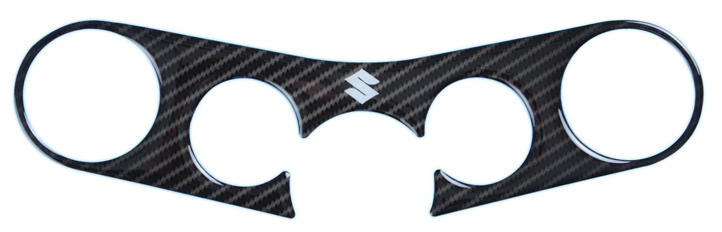 Red Dynamic Carbon Fibre Yoke Pad for the Suzuki GSR750 '11-'16