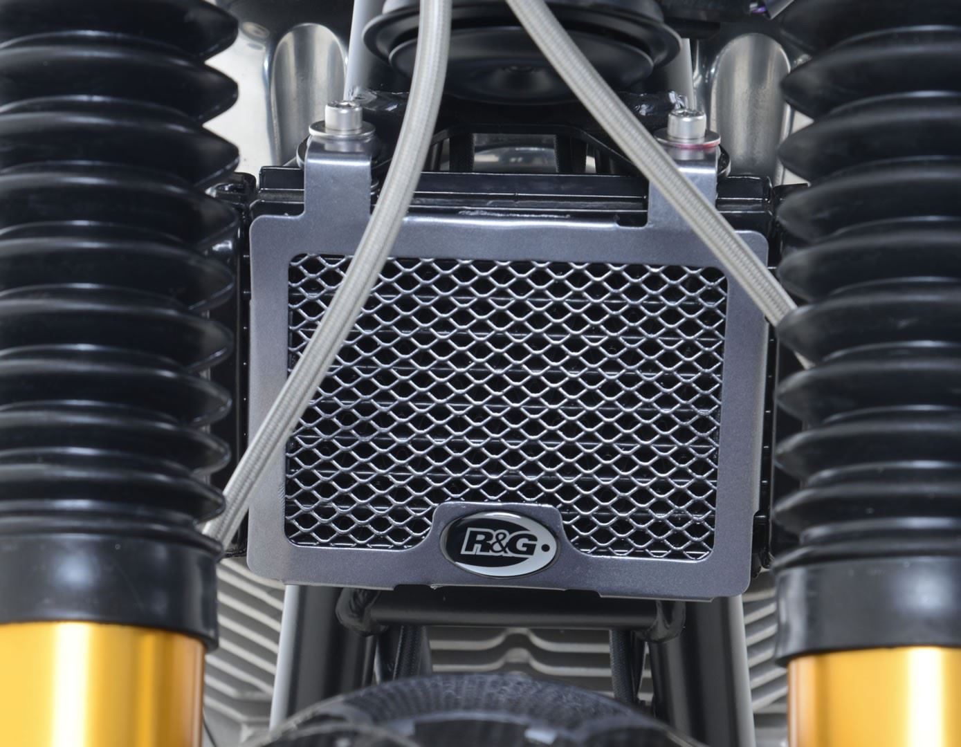 Oil Cooler Guard for the Norton Commando 961 Sport '15- '21 Colour: Black