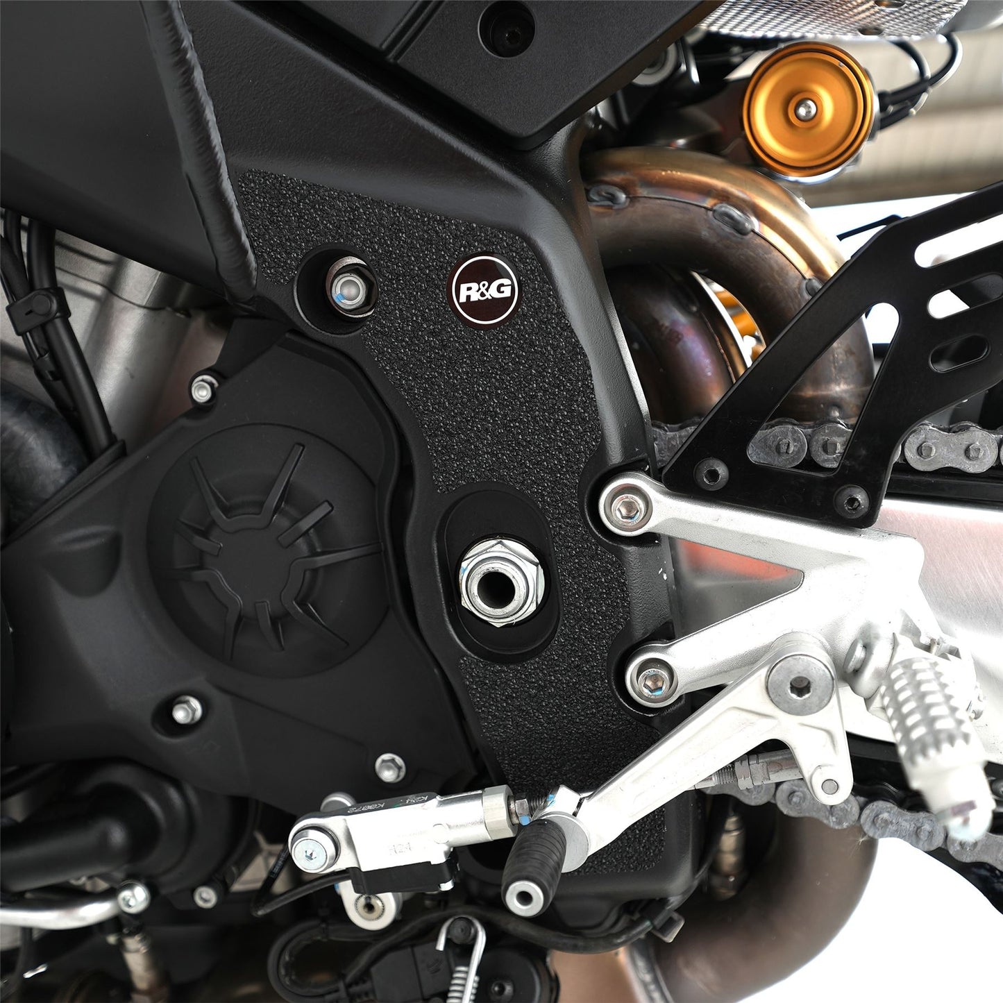 R&G Boot Guard Kit for Aprilia Tuono V4 1100 (Factory)'21-