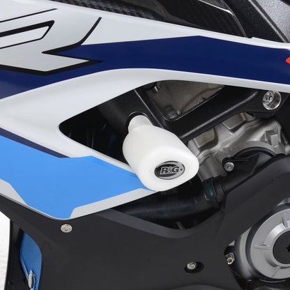 Crash Protectors - Aero Style for BMW M1000RR '21-'22 (Asymmetrical Kit)  Colour: White