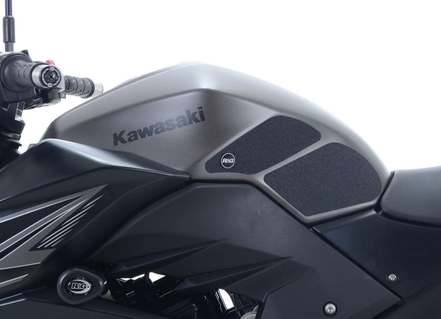 R&G Tank Traction Grip Kit For The Kawasaki Ninja 250 ('13-'17), Ninja 300 '13- and Kawasaki Z300 & Z250 '13-'18 models Colour: Clear