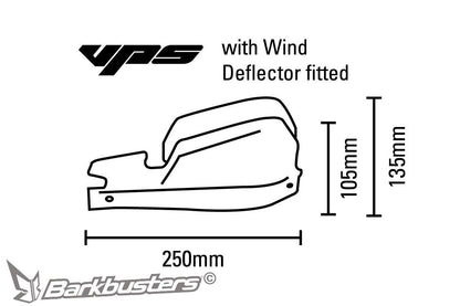BarkBusters VPS Motocross Handguard. Colour: Black