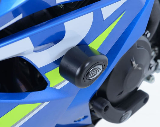 Crash Protectors - Aero Style for Suzuki GSX-R1000 '17- '24  / GSX-R1000R '17- '24 [RACE KIT] Colour: White