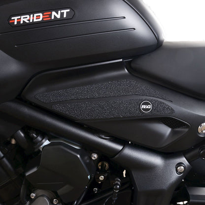 R&G Tank Traction Grips for Triumph Trident 660 '21-  Colour: Black
