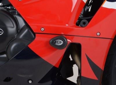 Crash Protectors - Aero Style for Honda CBR600RR '13- '23  DRILL KIT Colour: Black