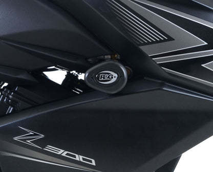 Crash Protectors - Aero Style for Kawasaki Z250 '15-'18 /Z300 '15- Colour: Black