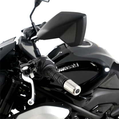 R&G Stainless Steel Bar Ends for Kawasaki Z900RS '18- '24, Z900 '17- , ZX636 '19-, Z H2 '20- '24, ZX-25R '20-, Z650RS '21- '24, ZX6-R '19- '24 & ZX-4R(R) (SE) ’23- '24