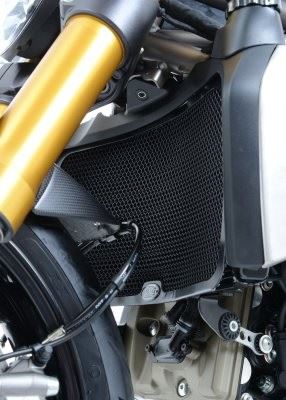 Radiator Guards for Ducati Monster 1200, 1200S, Monster 821 '14- & Hypermotard 950 ’19- (SP/RVE '21-), Diavel 1260 (S) '19-'20, Supersport (S) '17-20 & Supersport 950 S '21-  Colour: Black