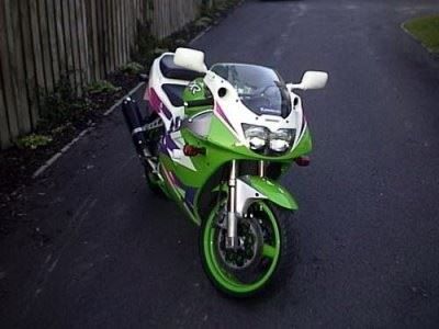 Crash Protectors - Classic Style for Kawasaki ZXR400 Colour: Black