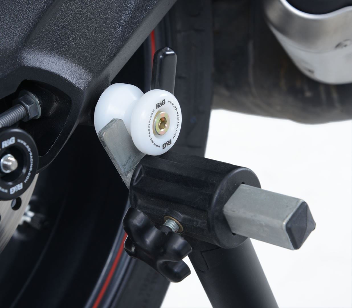 Cotton Reels for BMW S1000RR '23-, S1000R '23- , HP4 & M1000R '23- '24, Triumph Street Triple '13-,R/RS 765 '17-/ Street Triple S 765 '17- '20, Royal Enfield Interceptor 650 ’19-,Continental GT 650 ’19- & S1000R, M Sport '21- '24 Colour: Black