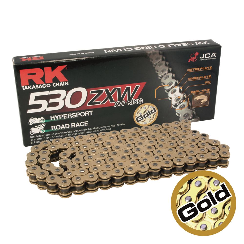 RK GB530ZXW-128 Gold XW-Ring Chain