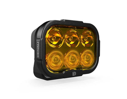 DENALI DL-6 Driving Light w/ DataDim Technology, 6-LED, Elliptical Hybrid Beam Colour: Yellow