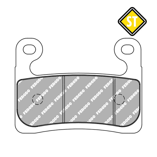 Ferodo FDB2321ST Sinter Grip Road Compound Pad - FA724