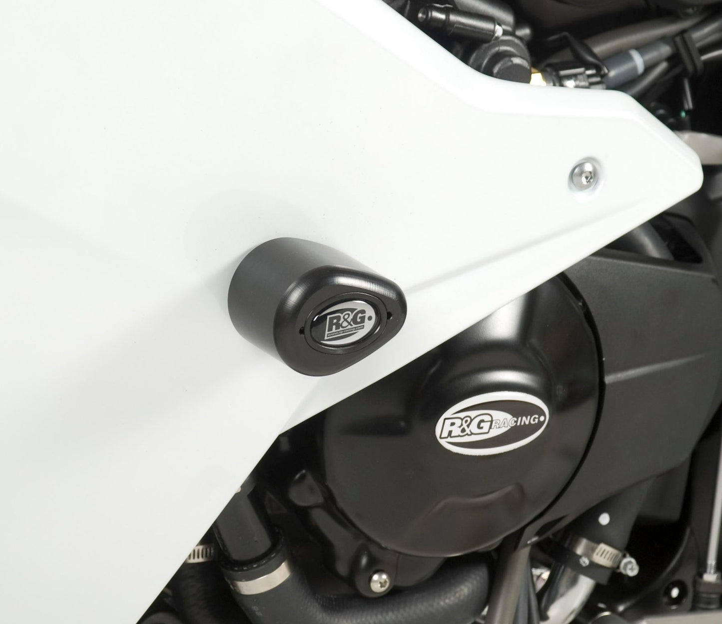 Crash Protectors - Aero Style for Honda CBR600F 2011- Colour: White