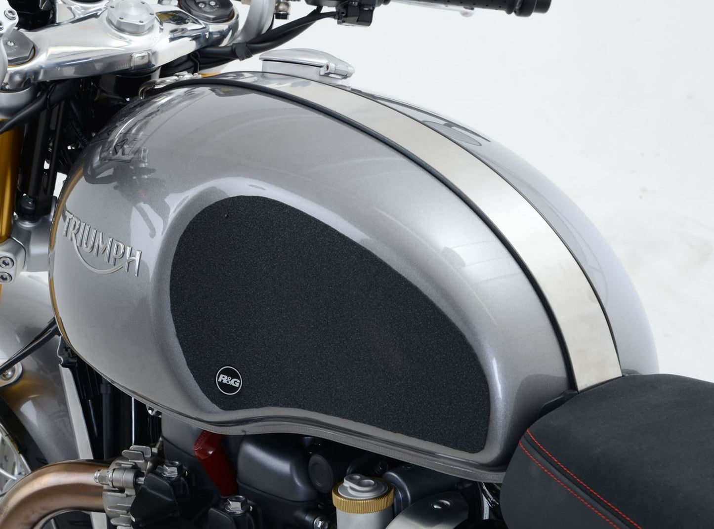 R&G Tank Traction Grip for Triumph Thruxton 1200 / R '16- Colour: Black