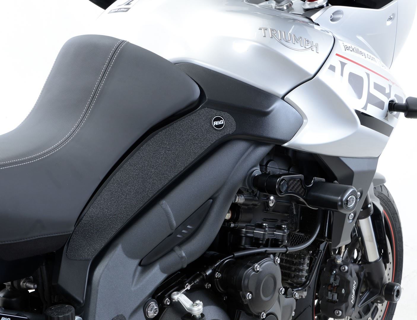 R&G Tank Traction Grip for Triumph Tiger Sport 1050 '16- Colour: Black