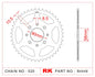 Sprocket Rear RK-B4448-45 JTR273 Afam 10221