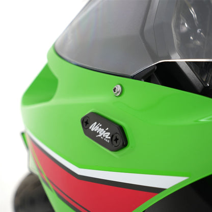 Mirror Blanking Plates for Kawasaki  Ninja 7 Hybrid/HEV '24-, Ninja 300/250 '13-, Ninja 400 '18-, Ninja 125 '19-, ZX6R 636 '13- '24, ZX-25R '20- & ZX-4R(R) (SE) ’23-'24