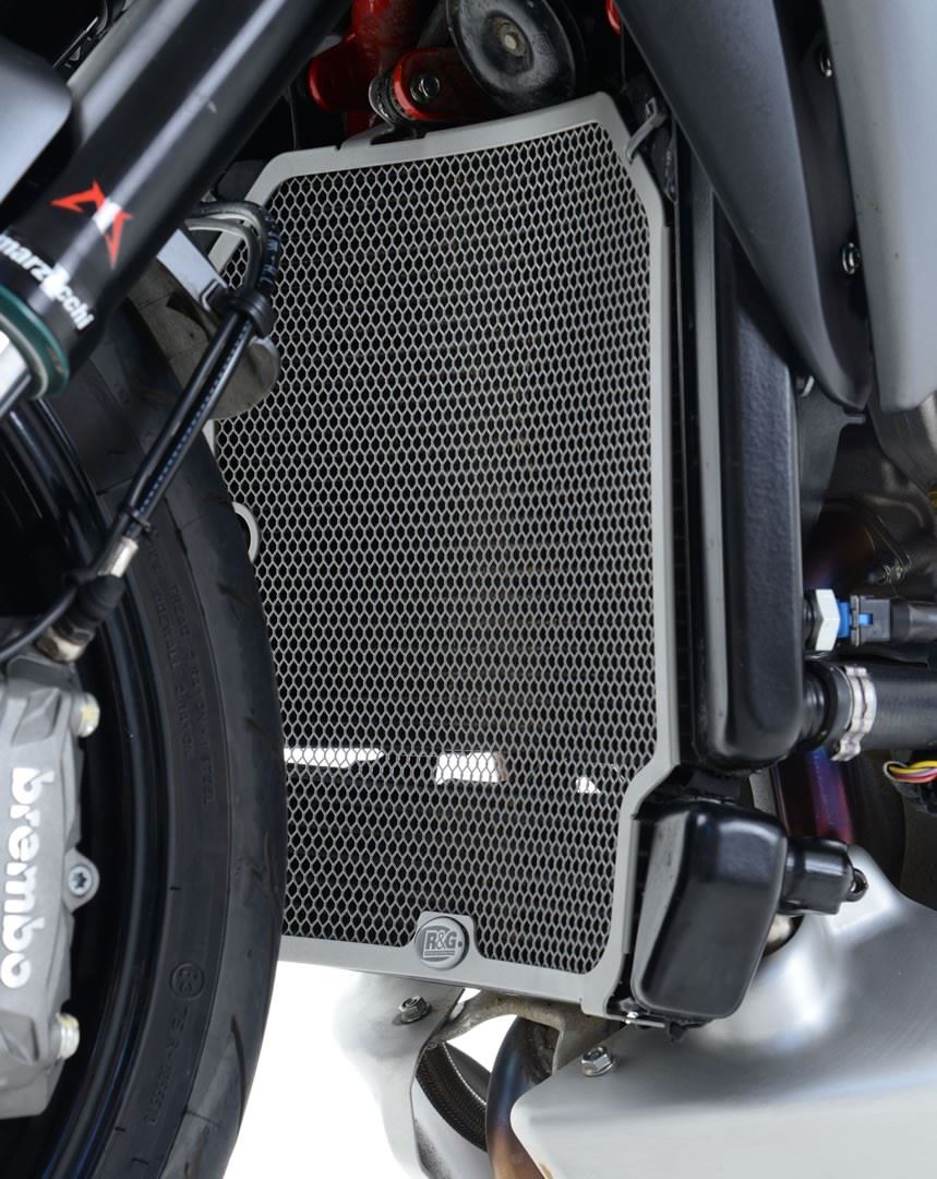 Radiator and Oil Cooler Guard for MV Agusta Rivale/Stradale/Turismo Veloce 800 '15- models Colour: Black