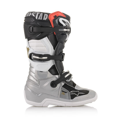 Alpinestars Tech 7S Youth - Black Silver White Gold - US 4 / EU 37