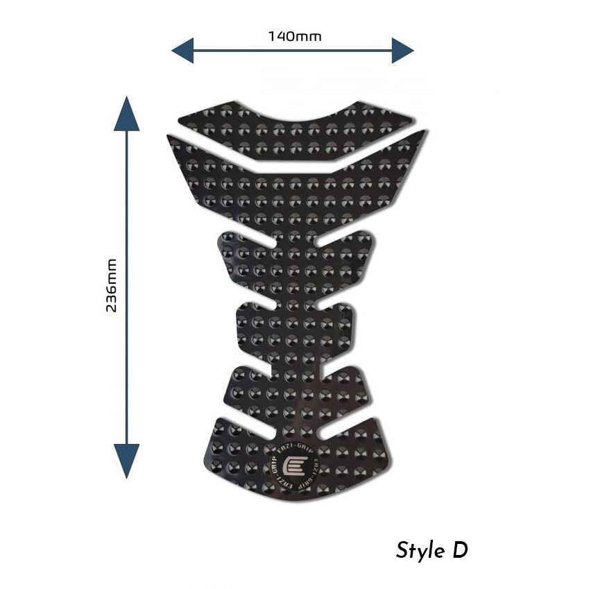 Eazi-Grip EVO Centre Tank Pads  Style : Style D Eazi-Grip Colour: Black