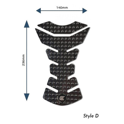 Eazi-Grip EVO Centre Tank Pads  Style : Style D Eazi-Grip Colour: Black