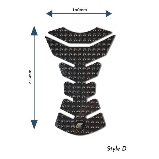Eazi-Grip EVO Centre Tank Pads  Style : Style D Eazi-Grip Colour: Black