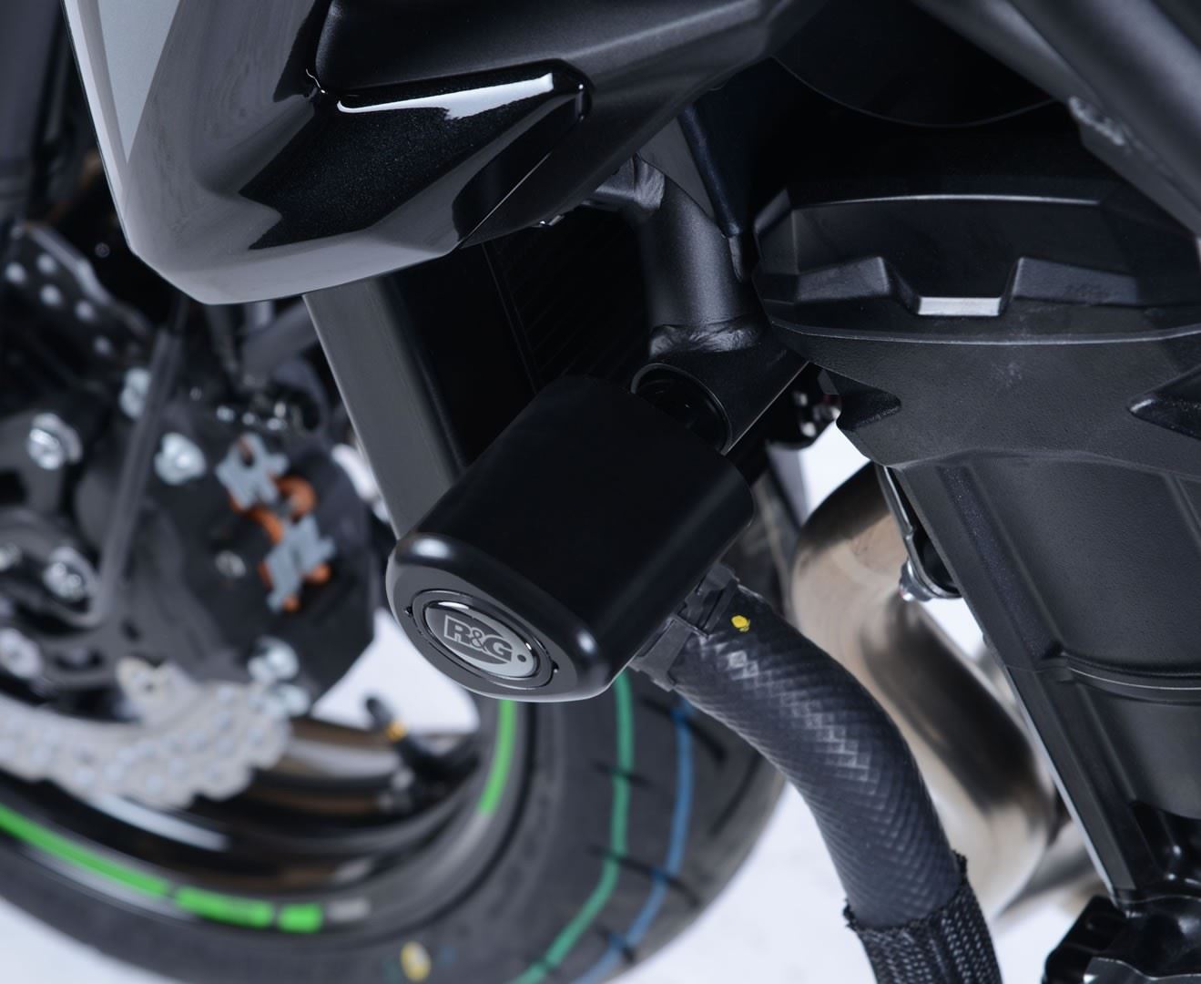 Crash Protectors - Aero Style for Kawasaki Z900 '17-  Colour: White