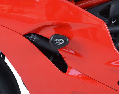 Crash Protectors - Aero Style for Ducati Supersport '17-'20 and Supersport S '17-'20 models (Drill Kit) Colour: Black