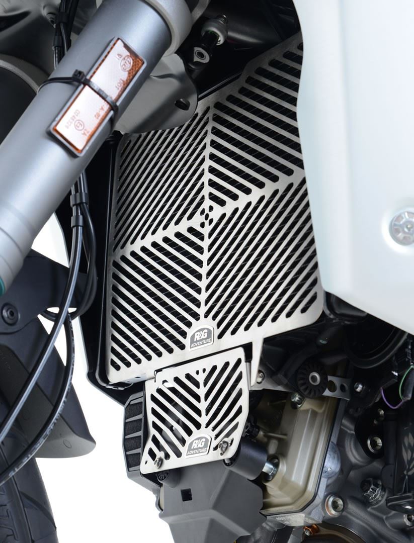 Stainless Steel Radiator Guard for the Ducati Multistrada V2(S) '22- '24, Ducati Multistrada 1200/S '15- and Multistrada 1260 '18-models