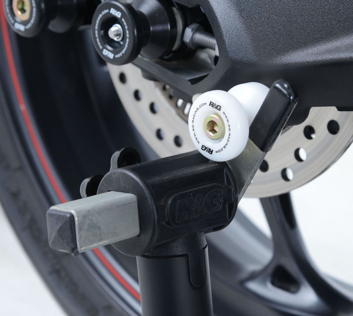 Cotton Reels for BMW S1000RR '23-, S1000R '23- , HP4 & M1000R '23- '24, Triumph Street Triple '13-,R/RS 765 '17-/ Street Triple S 765 '17- '20, Royal Enfield Interceptor 650 ’19-,Continental GT 650 ’19- & S1000R, M Sport '21- '24 Colour: Black