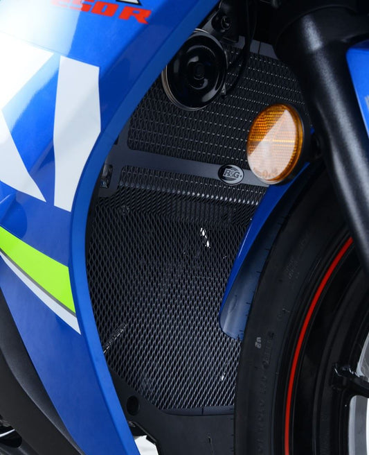 Radiator and Downpipe Guard for Suzuki GSX250R '17- Colour: Titanium