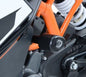 Aero Crash Protectors for KTM RC 125 '14-'21 / RC 200 '14-'21 and RC 390 '14-'21 Colour: Black