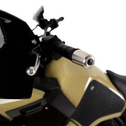 R&G Stainless Steel Bar Ends for Kawasaki Versys 1000 '12-'18, Z1000, ZZR1400, GTR1400, Ninja 125 '19-, Ninja 1000SX '20- '24 , Ninja 1100SX '25-,  Royal Enfield Himalayan '17- & Kawasaki KLR 650 '22-, Eliminator 500 2024