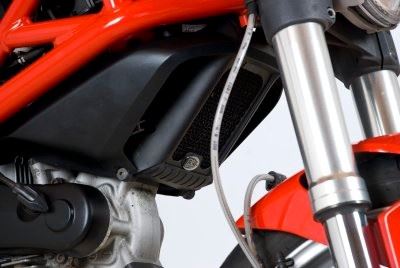 Oil Cooler Guard  for  Ducati Monster 1100 / 1100S / 1100EVO & 795/796 '09- Colour: Black