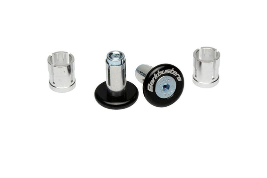 BarkBusters Handlebar End Plugs (pair - expanding style) Colour Option: Silver