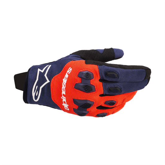 Alpinestars Pro-Dura Gloves Navy Hot Orange White - L