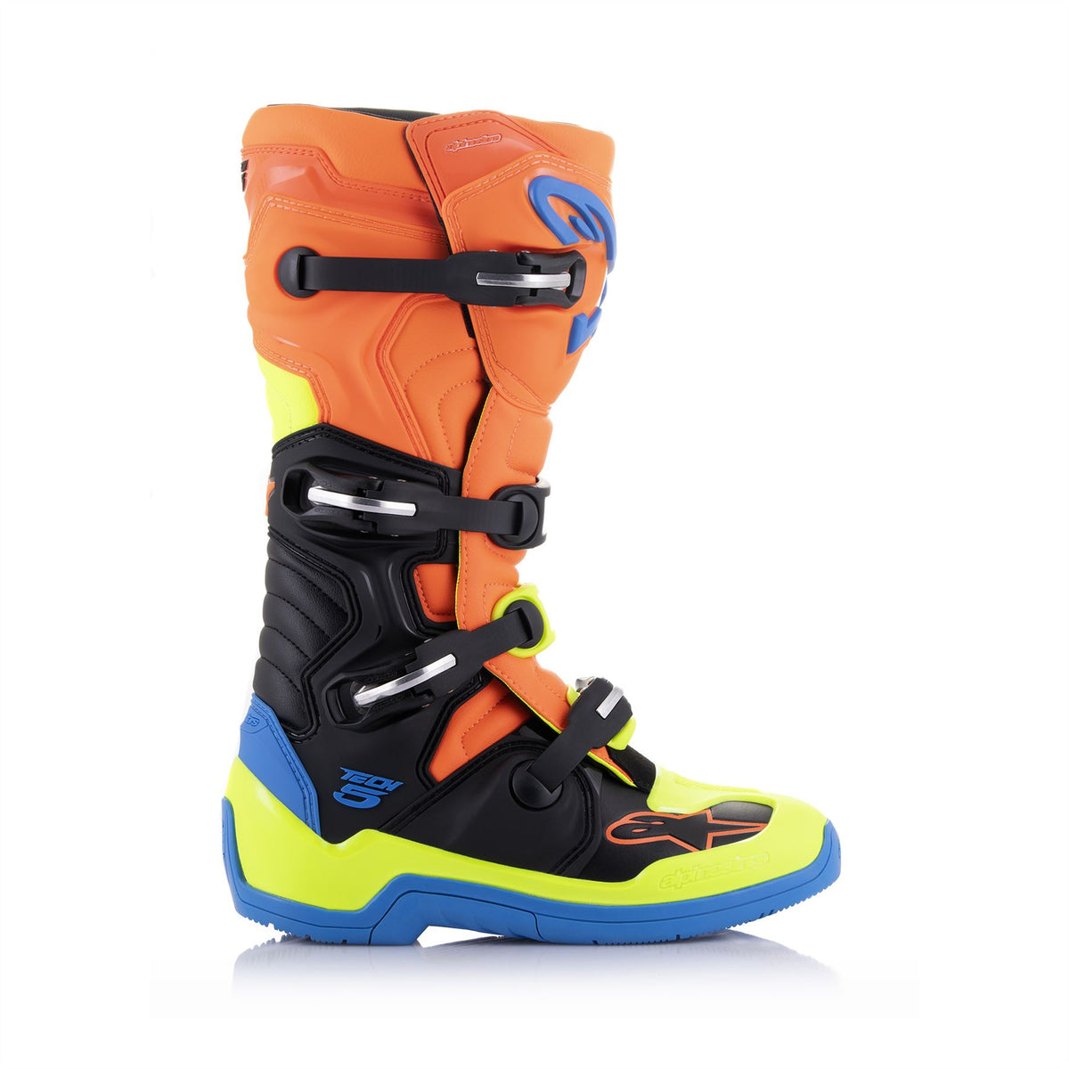 Alpinestars Tech 5 - Orange Fluo Enamel Blue Yel Fl - US 11 / EU 45.5