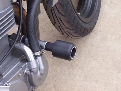Crash Protectors - Classic Style for Kawasaki ER5. Colour: White