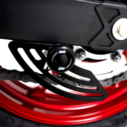 Toe Chain Guards - Toe Guard Kawasaki Ninja 250/400 '18-, Z400/ Z250 '19-, ZX-25R '20- & ZX-4R(R) (SE) ’23- '24, Z500 (Ninja) '24-models