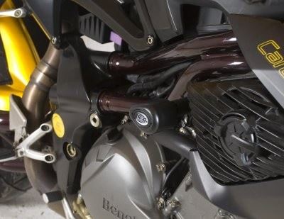 Crash Protectors - Aero Style for Benelli Cafe Racer 1130 '05- Colour: Black