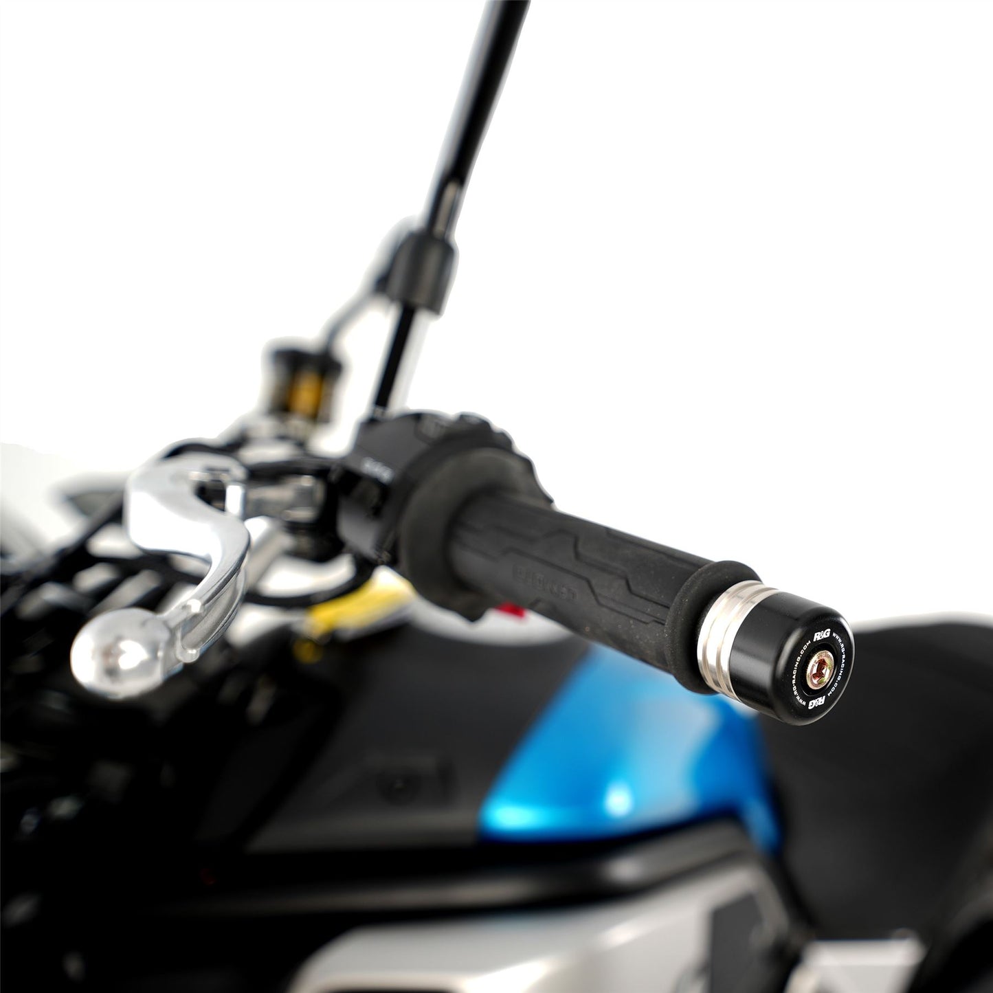 Bar End Sliders for the Ducati Panigale V4(S), Speciale '18-, V4R '20-, Monster 950 (+) '21-, Monster 937 (+) '21-, CFMoto 450SS/SR '23-, CFMoto 700CL-X Heritage '21-, CFMoto 650GT '19- / CFMoto 300NK '21- & Vmoto Stash '24-