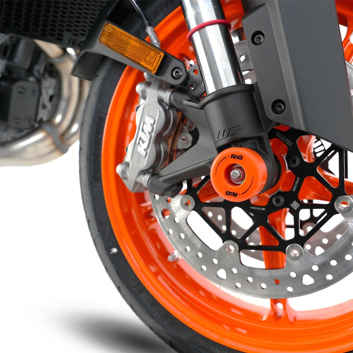 Fork Protectors for KTM 790 Duke '18-, 990 Duke 2024 /950 Superduke, SuperMoto '20-, 890 Duke R '20- '24 & CFMoto 800NK '23- models Colour:: Black